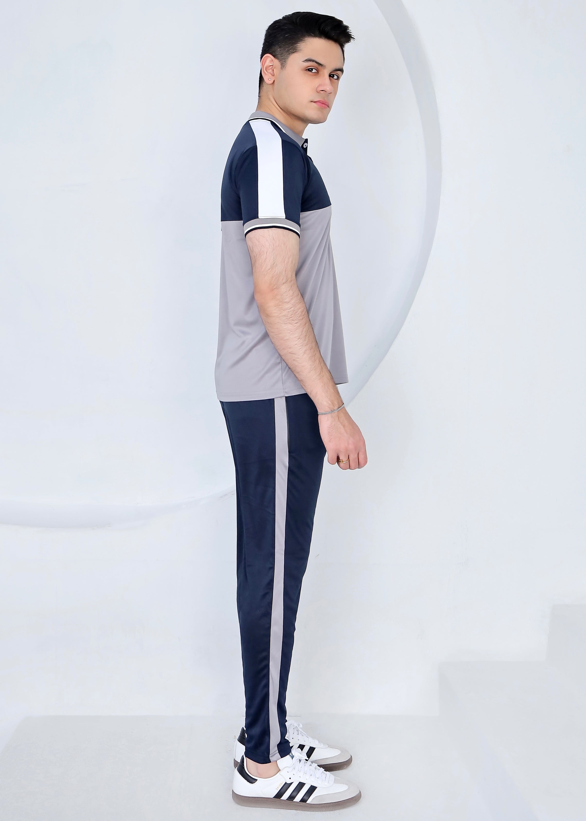 Silver Navy Ensemble - Dri-Fit Polo Twinset